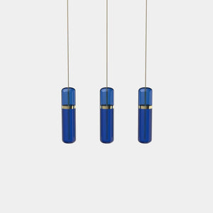 EMPTY STATE Pendant Chandelier Polished Brass / Blue Pill S36-06 Pendant Light