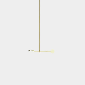 EMPTY STATE Pendant Chandelier Polished Brass Motion S23-01 Suspension Light