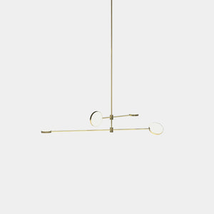 EMPTY STATE Pendant Chandelier Polished Brass Motion S23-04 Suspension Light