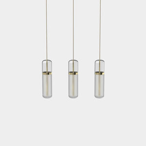 EMPTY STATE Pendant Chandelier Polished Brass / Opal Pill S36-06 Pendant Light