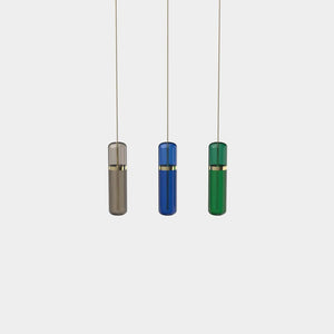 EMPTY STATE Pendant Chandelier Polished Brass / Smoked / Blue / Green Pill S36-06 Pendant Light