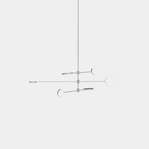 EMPTY STATE Pendant Chandelier Silver Anodised Motion S23-07 Suspension Light