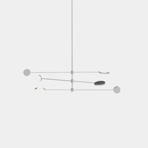 EMPTY STATE Pendant Chandelier Silver Anodised Motion S23-09 Suspension Light