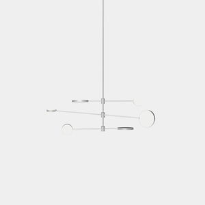 EMPTY STATE Pendant Chandelier Silver Anodised Motion S23-10 Suspension Light