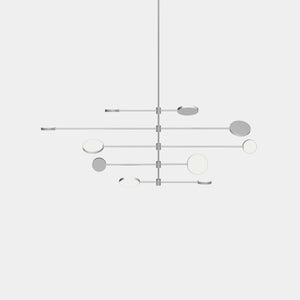 EMPTY STATE Pendant Chandelier Silver Anodised Motion S23-12 Suspension Light