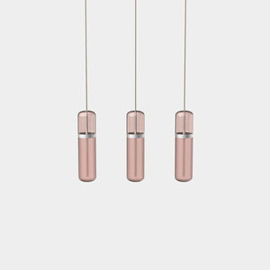 EMPTY STATE Pendant Chandelier Silver Anodised / Pink Pill S36-06 Pendant Light