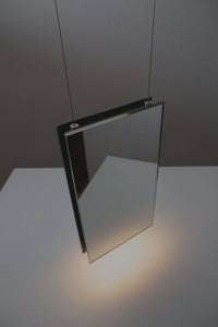 FORMAGENDA Pendant Light Mirror Square Suspension Pendant Light