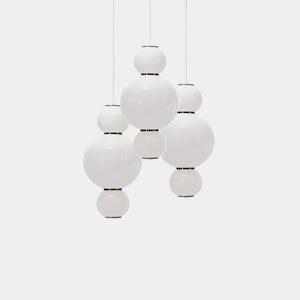 FORMAGENDA Pendant Light Pearls Three Cluster Chandelier