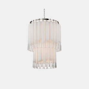 Hudson Valley Lighting Pendant Chandelier Orrizonte: Opal - Clear / Polished Nickel Tyrell Pendant Chandelier