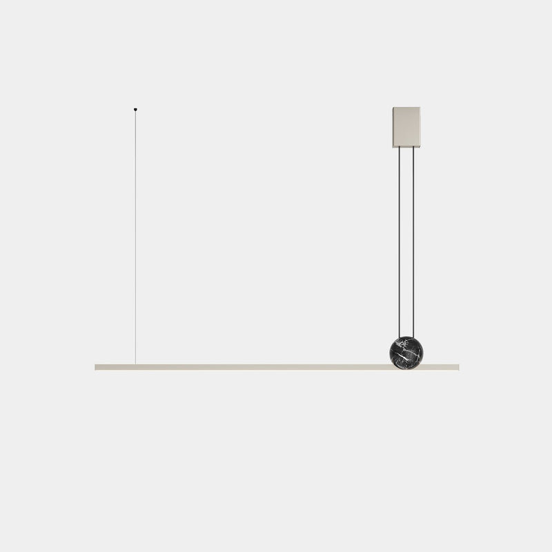 Italamp Suspension Light Warm Grey / Marquinia Black Regolo Maxi Suspension Light - SM
