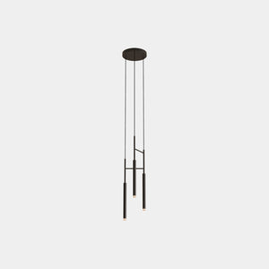 LEDS C4 Floor Lamp Black Triplex Candle Pendant Light