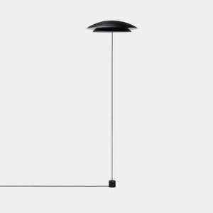 LEDS C4 Floor Lamp Matte Black Noway Double Screen Floor Lamp