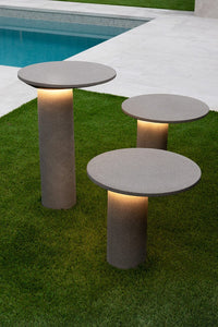 LEDS C4 Indoor Spotlight Grey Cement Moal Bollard 455 Outdoor Light in Cement