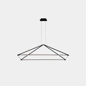 LEDS C4 Pendant Light Black Tubs Modular Prism Pendant Light