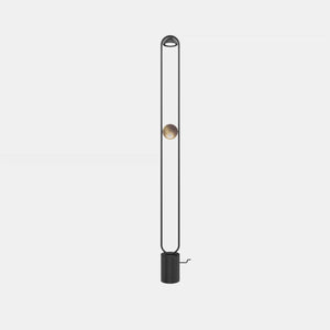 MASIERO Floor Lamp Matt Black V90 / Pure Brushed Gold Luppiter Floor Lamp STL1 11