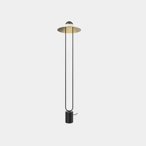 MASIERO Floor Lamp Matt Black V90 / Pure Brushed Gold Luppiter Floor Lamp STL1 33