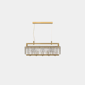 MASIERO Suspension Light Brushed Brass G18 / Crek Glass Crek Suspension Light S10