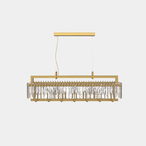 MASIERO Suspension Light Brushed Brass G18 / Crek Glass Crek Suspension Light S14