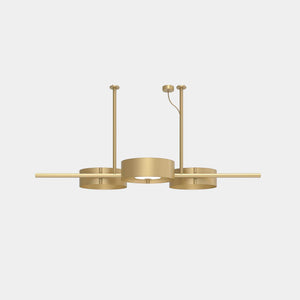 MASIERO Suspension Light Brushed Brass G18 + Matt Black V90 / Standard Lighting Sound BIL3 Suspension Light