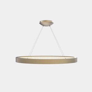 MASIERO Suspension Light Burnished Brass G14 / Matt Crystal Lozenge Libe Ellipse S120 Suspension Light