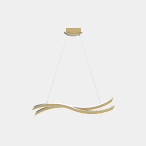 MASIERO Suspension Light Burnished Brass G14 / Matt Crystal Lozenge Libe S100 Suspension Light