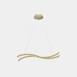 MASIERO Suspension Light Burnished Brass G14 / Matt Crystal Lozenge Libe S100 Suspension Light