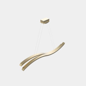 MASIERO Suspension Light Burnished Brass G14 / Matt Crystal Lozenge Libé S160 Suspension Light