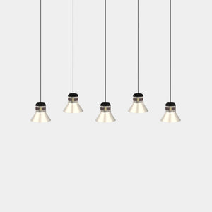 MASIERO Suspension Light Dark Nickel / Brown Cordea Suspension Light C5 LN 175