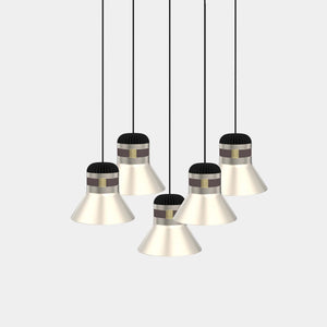 MASIERO Suspension Light Dark Nickel - Brushed / Brown Cordea Suspension Light C5 RD 80