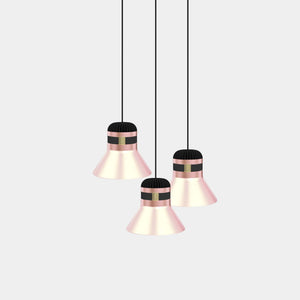 MASIERO Suspension Light Rose Gold / Black Cordea Suspension Light C3 RD40