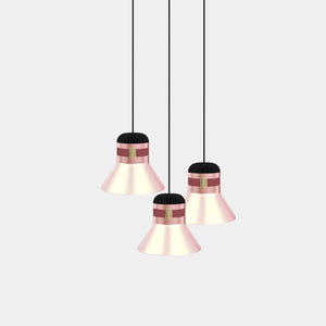 MASIERO Suspension Light Rose Gold - Brushed / Red Cordea Suspension Light C3 RD40