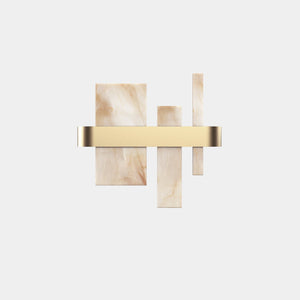 MASIERO Wall Light Standard - Painted Matt Gold V99 / Pure Onyx Honicé Wall Light A37