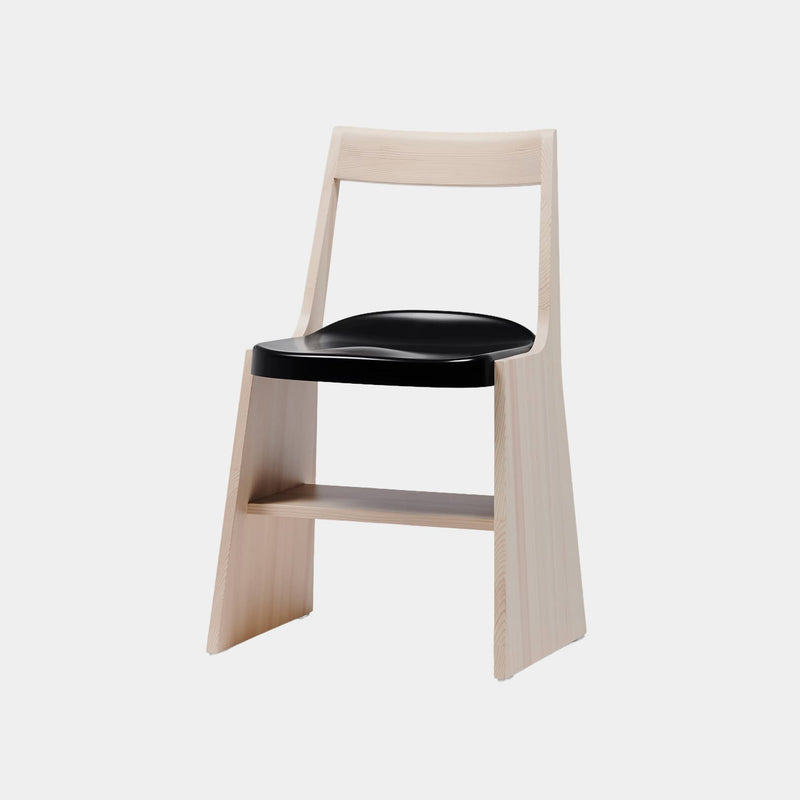 Mattiazzi Accent Chair natural-pine-mattiazzi / black-steel-mattiazzi Fronda Chair