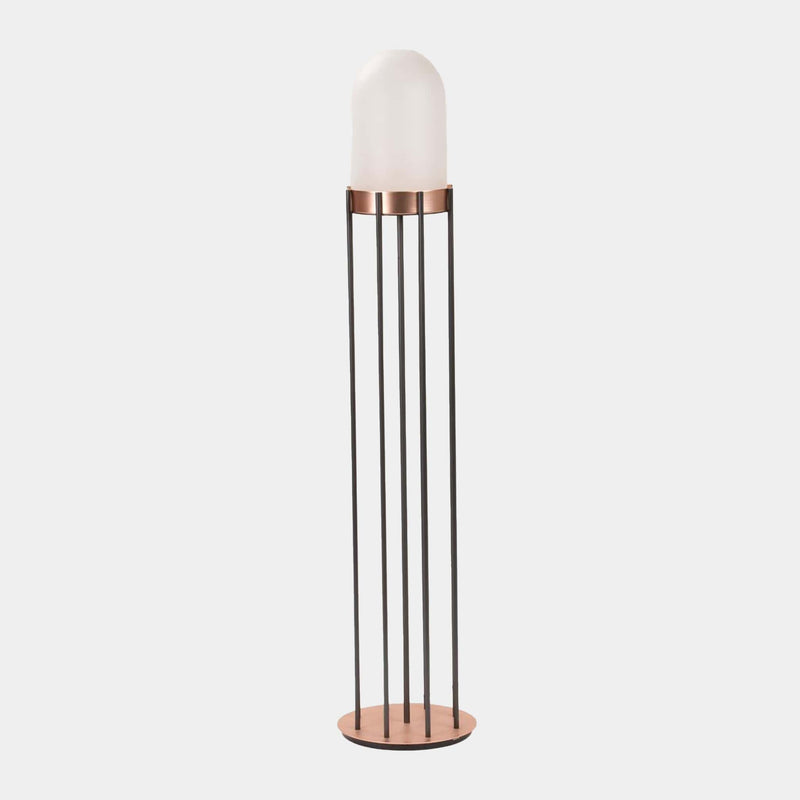Mingardo Floor Lamp Iron + Copper Detail Dome Floor Lamp