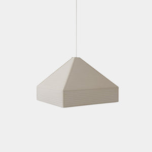 Nassi Table Lamp Large / Pleated Linen Pyramid Suspension Lamp