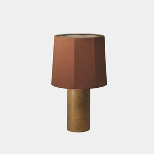 Nassi Table Lamp Wood Fired Clay / Beeswax Coated / Chocolate Linen Sonora Linen Medium Table Lamp