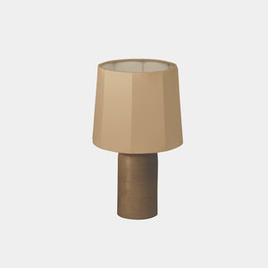 Nassi Table Lamp Wood Fired Clay / Beeswax Coated / Sand Linen Sonora Linen Small Table Lamp