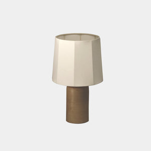 Nassi Table Lamp Wood Fired Clay / Beeswax Coated / Warm White Linen Sonora Linen Small Table Lamp