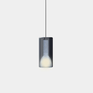 Penta Suspension Light Blue Mirroring / 4 metres Lit Medium Pendant Light
