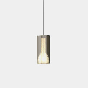 Penta Suspension Light Gold Mirroring / 4 metres Lit Medium Pendant Light