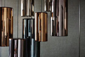 Penta Suspension Light Lit Large Pendant Light