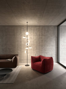 Penta Suspension Light Mamì Large Floor-Ceiling Suspension Light