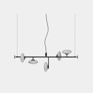 Penta Suspension Light Matt Black / 3000 K Mamì Horizontal Suspension Light