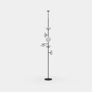 Penta Suspension Light Matt Black / 3000 K Mamì Small Floor-Ceiling Suspension Light