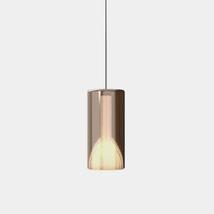Penta Suspension Light Orange Mirroring / 4 metres Lit Large Pendant Light