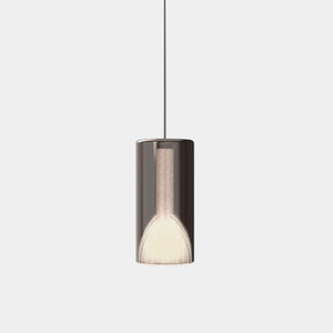 Penta Suspension Light Violet Mirroring / 4 metres Lit Large Pendant Light