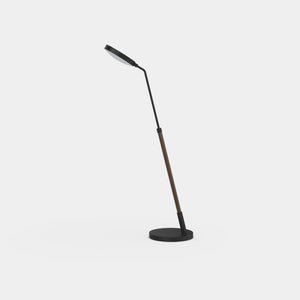 Penta Table Lamp Matt Black / Woven Cognac Leather Spoon Table Lamp