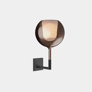 Penta Wall Light Matt Black / Mirroring Bronze Glo Medium Wall Light
