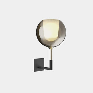 Penta Wall Light Matt Black / Mirroring Gold Glo Medium Wall Light