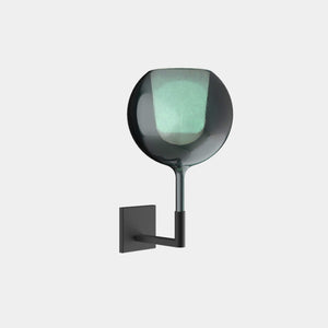 Penta Wall Light Matt Black / Mirroring Green Glo Medium Wall Light